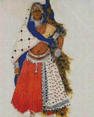 Bayedere With Peacock By Leon Bakst Diamond Paintings
