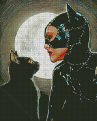 Cat And Catwoman Diamond Paintings