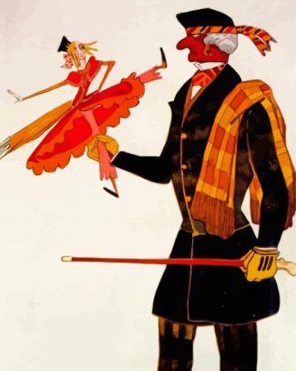 Costume For The Englishman by Leon Bakst Diamond Paintings