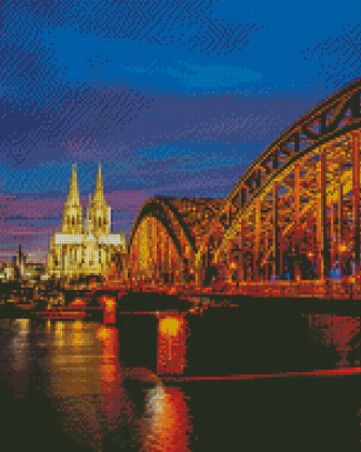 Dusseldorf Bridge Diamond Paintings