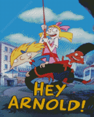 Hey Arnold Cartoon Poster Diamond Paintings