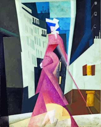 Lady In Mauve by Feininger Diamond Paintings