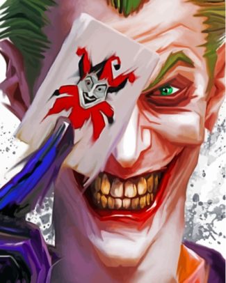 Supervillain Joker Card Diamond Paintings