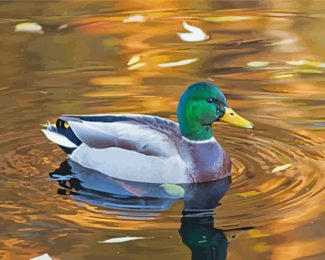 Aesthetic Ducks On A Pond Diamond Paintings