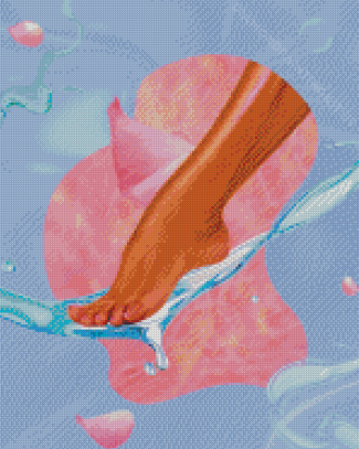 Aesthetic Foot In Water Diamond Paintings