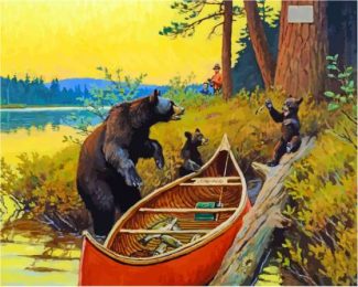 Bears Family Philip R Goodwin Diamond Paintings