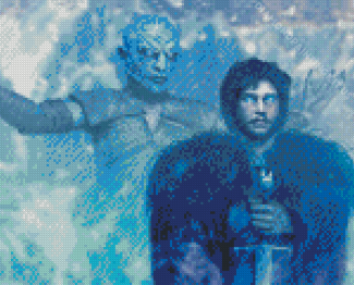 Frozen Jon Snow And Night King Diamond Paintings