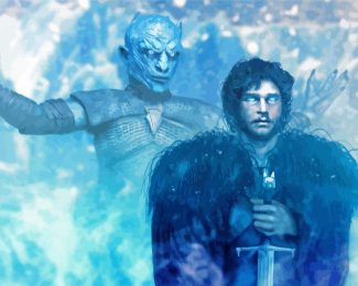 Frozen Jon Snow And Night King Diamond Paintings