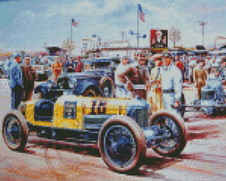 Old Race Cars Diamond Paintings