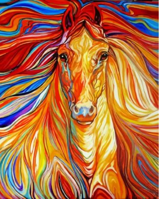 Abstract Horse Diamond Paintings