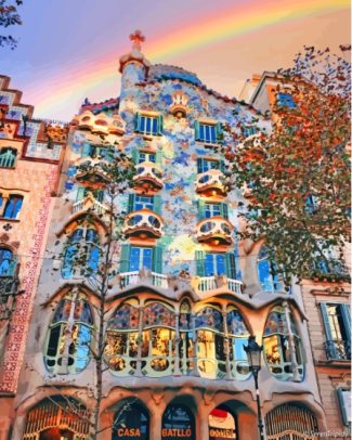 Aesthetic Casa Batllo Gaudi Diamond Paintings
