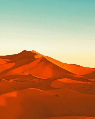 Aesthetic Red Desert Diamond Paintings