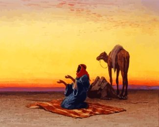 Arabian Man Prayer Diamond Paintings