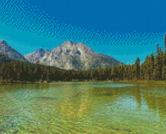 Beautiful View of Jackson Lake Diamond Paintings
