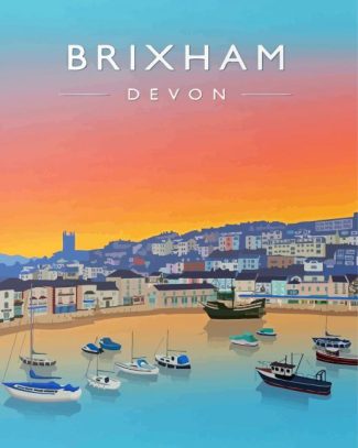 Brixham Devon Poster Diamond Paintings