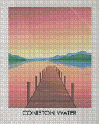 Coniston Water Lake District National Park Poster Diamond Paintings