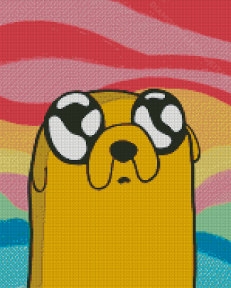Cute Jake The Dog Adventure Time Diamond Paintings