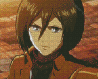 Mikasa Ackerman character Diamond Paintings