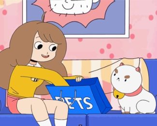 PuppyCat And Bee Diamond Paintings