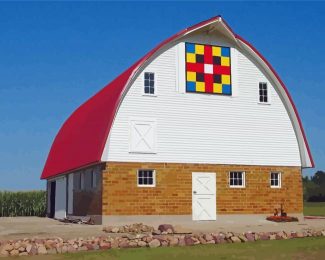 Aesthetic Barn With Quilt Diamond Paintings