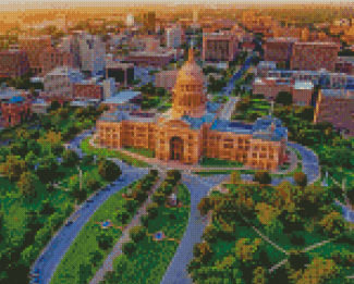 Aesthetic Texas Capital Diamond Paintings