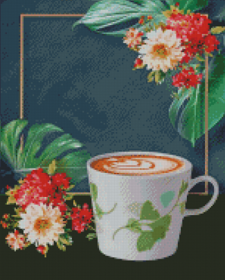 Aesthetic Floral Coffee Diamond Paintings
