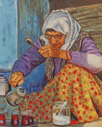 Arabic Grandma Diamond Paintings