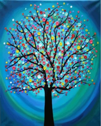 Colorful Tree Art Diamond Paintings