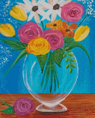 Cool Flower Vases Diamond Paintings