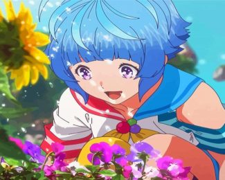 Anime Girl Uta Bubble Diamond Paintings