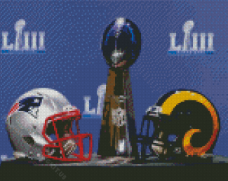 Super Bowl Helmets Diamond Paintings