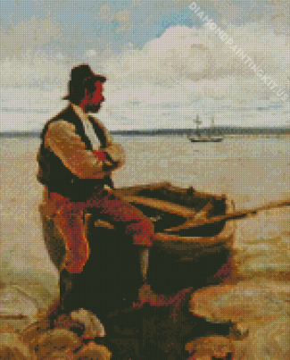 A Ferryman At Flushing Stanhope Forbes Diamond Painting