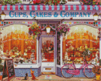 The Cupcakes Bakery Shop Diamond Painting