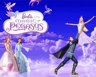 Barbie And The Magic Of Pegasus Movie Poster Diamond Painting