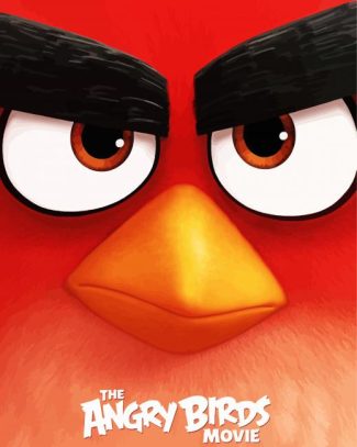 The Angry Birds Red Poster Diamond Painting