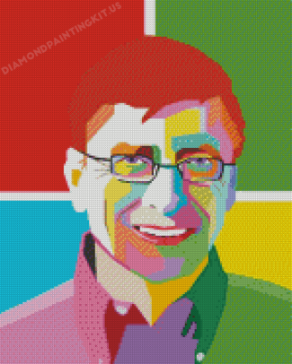 Bill Gates Pop Art Diamond Painting